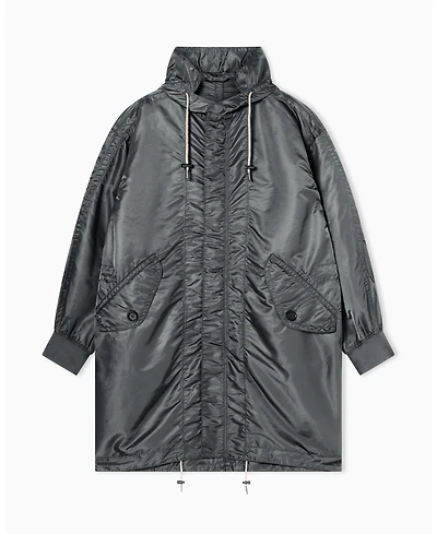 A|X Armani Exchange Men's Nylon Twill Trench Coat