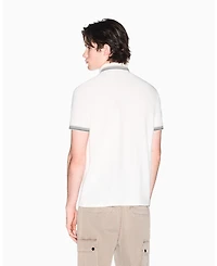 A|X Armani Exchange Men's Short Sleeve Pique Tipping Polo Shirt