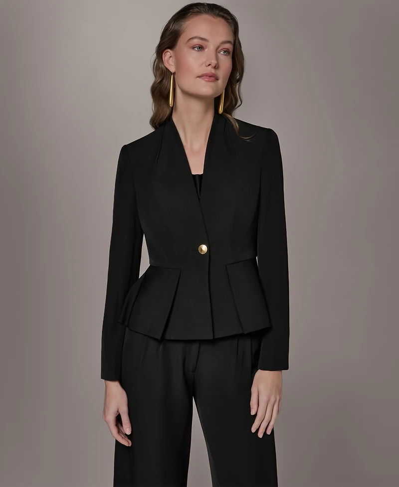 Donna Karan New York Women's One Button Blazer Jacket
