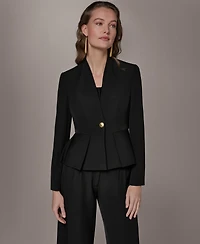 Donna Karan New York Women's One Button Blazer Jacket