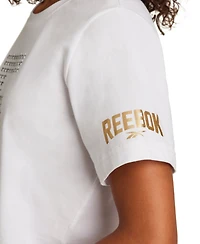 Reebok Women's Cropped Basketball Graphic T-Shirt