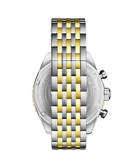 Stuhrling Men s 1010B Quartz Chronograph Watch, 42mm Stainless Steel Case, Silver Dial, Bracelet