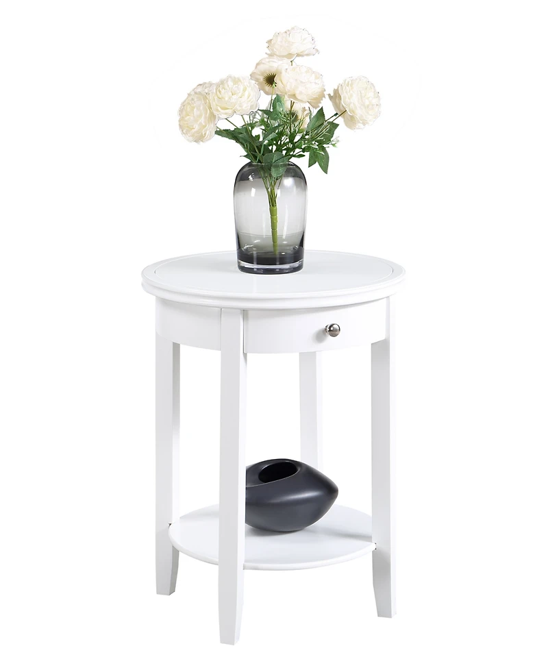 Convenience Concepts 18.25" Rubber wood Ah Baldwin End Table