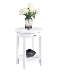 Convenience Concepts 18.25" Rubber wood Ah Baldwin End Table