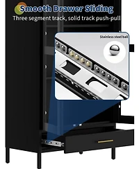 gaomon 73 in Tall Narrow Arched Bookcase, Metal Arched Storage Cabinet with Glass Door & Drawer