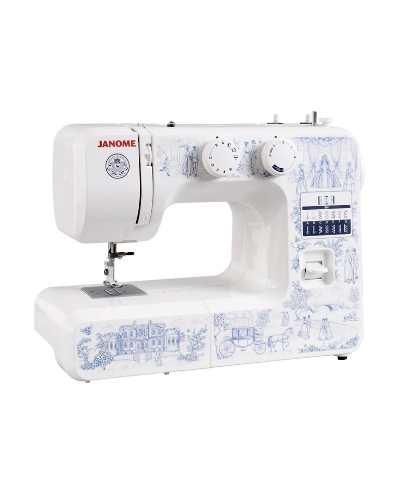 Janome Toile Romance Easy-to-Use 15-Stitch Sewing Machine Officially Licensed Bridgerton Collection