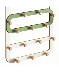 Yigii 14 Hooks Door Rack Quiet Ergonomic Protective Modern