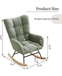 gaomon Nursery Glider Rocking Chair