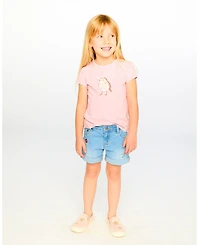 Deux par Big Girls Embroidered Denim Shorts