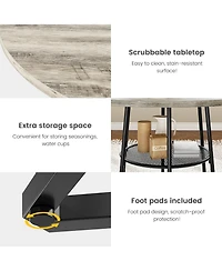 Gaomon Kitchen Table Round Dining Table for 4 39 inch Wood Dining Room Tables for Dining Room, Home Office, Living Room