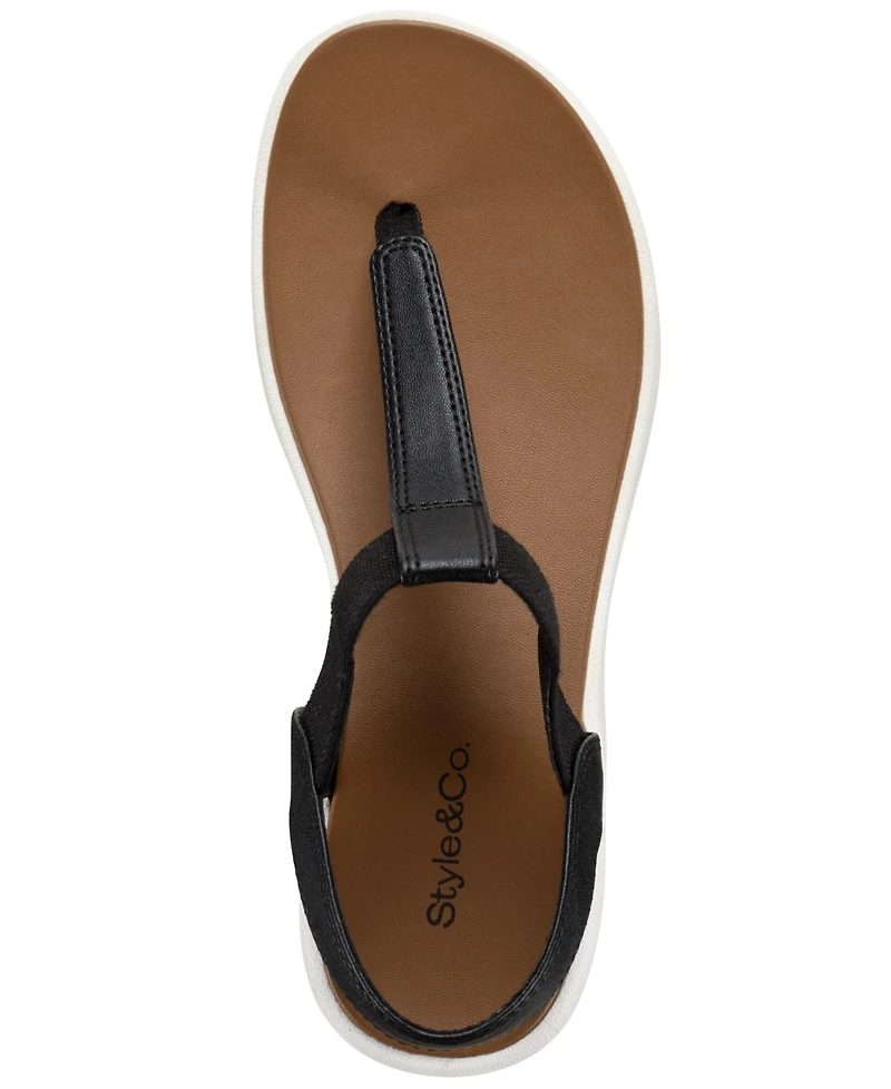 Style & Co Women's Harperr Elastic Round Toe Flat Sandals, Macy's Exclusive