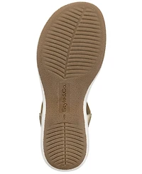 Style & Co Women's Harperr Elastic Round Toe Flat Sandals, Macy's Exclusive