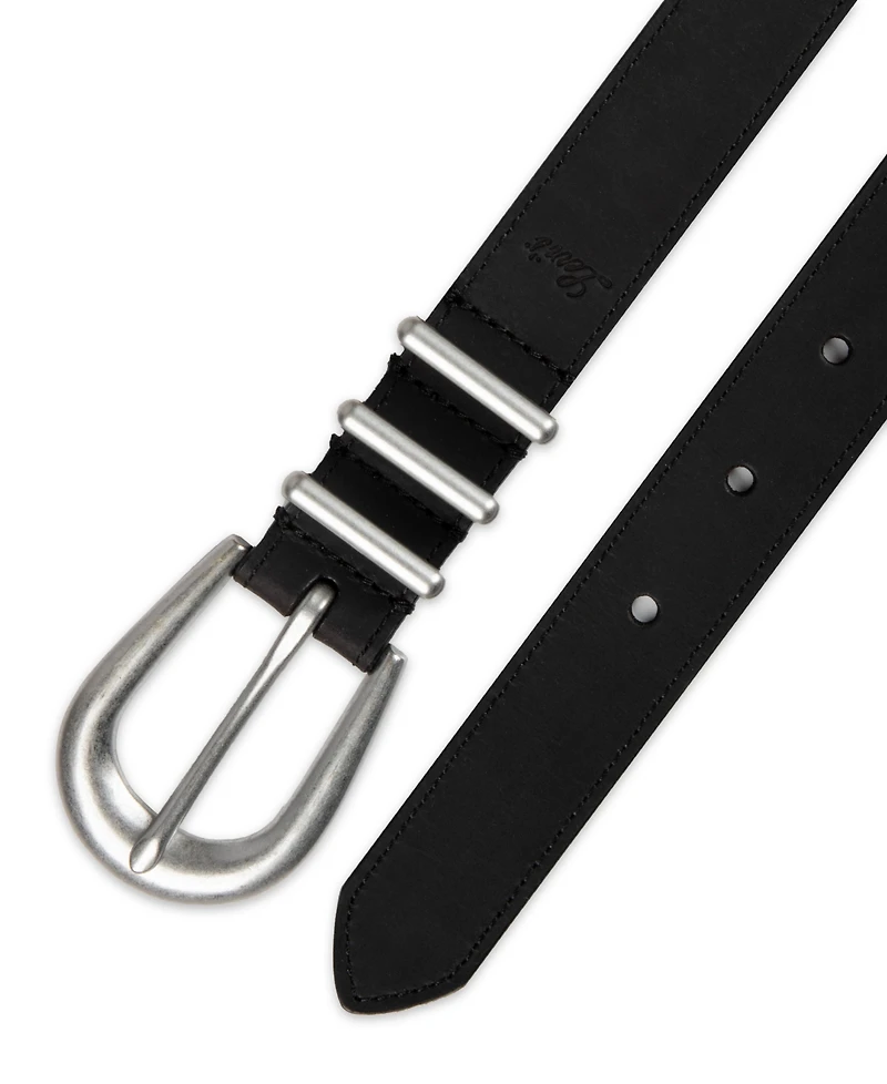 Levi's Women's Skinny Triple Metal Loop Leather Belt