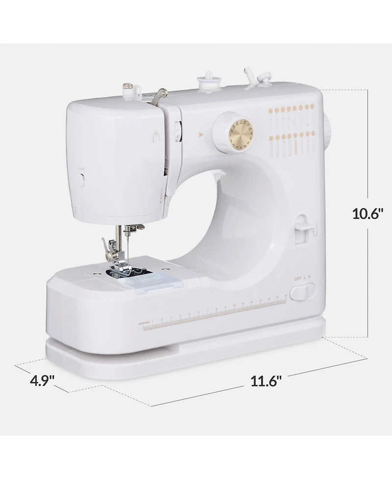 Best Choice Products 55-Piece Sewing Machine Kit for Beginners, w/ 16 Stitch Patterns, Double Stitching