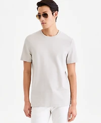 Alfani Men's Short-Sleeve Textured Mercerized T-Shirt, Macy's Exclusive