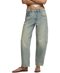 Lucky Brand Women's Barrel Leg Mid-Rise Ankle Jeans