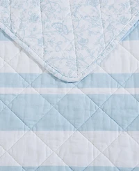 Nautica Seafront Stripe Cotton Reversible 3-Pc. Quilt Set