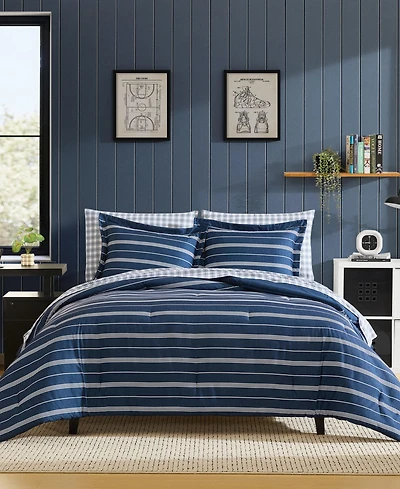Nautica Mariners Line Reversible 5-Pc. Comforter Set, Twin/Twin Xl
