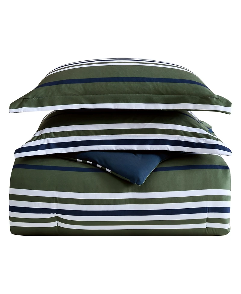 Nautica Uphaul Stripe Reversible 3-Pc. Comforter Set