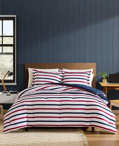 Nautica Clove Hitch Stripe Reversible 3-Pc. Comforter Set, King