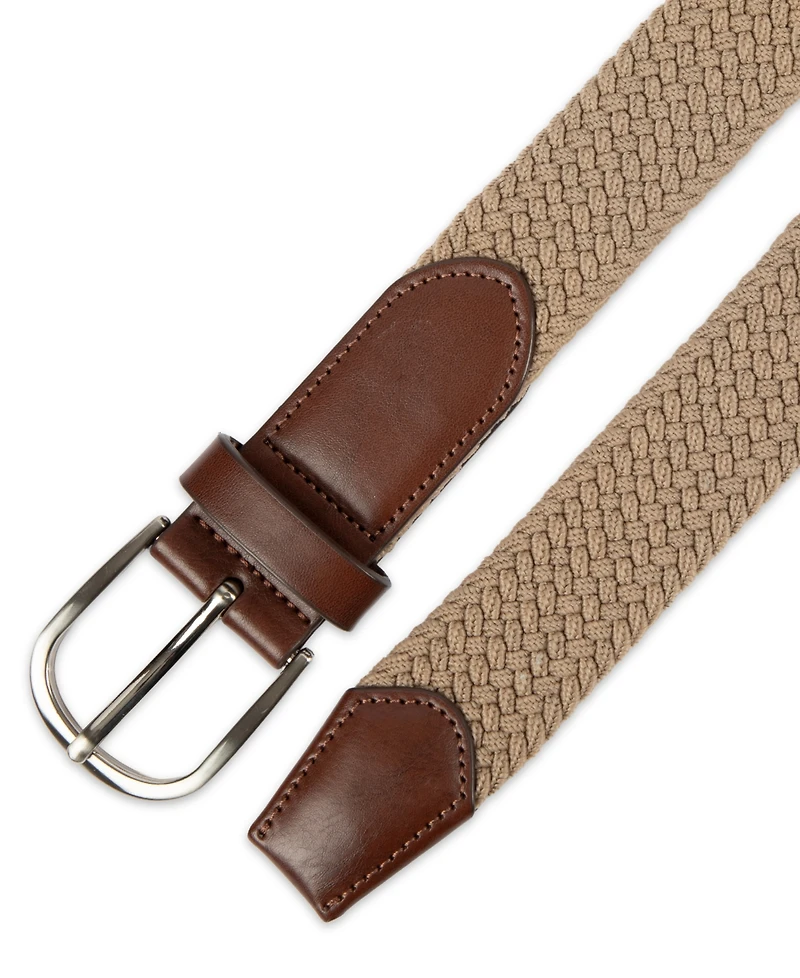 Club Room Men's Comfort Stretch Braided Belt, Macy's Exclusive