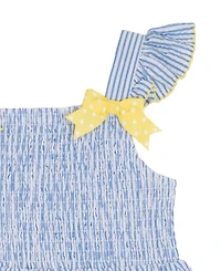 Rare Editions Girls' 2T-6X Pineapple Seersucker Dress