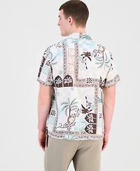 Guess Men's Thai Tropics Print Woven Shirt