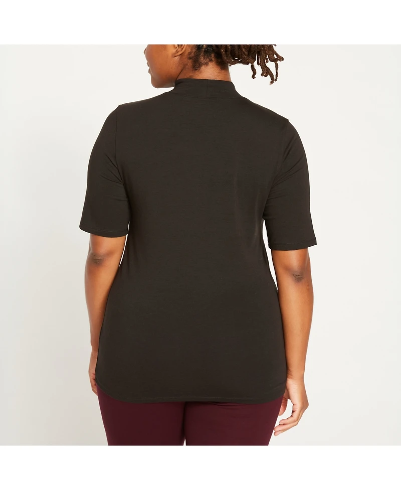 Universal Standard Plus Modern Mock Neck Tee