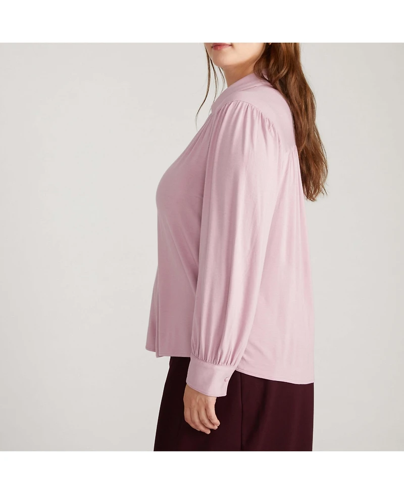 Universal Standard Plus Moore Liquid Jersey Blouse