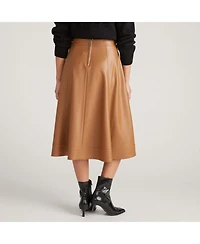 Universal Standard Women's Plus Charlotte Leather Skirt