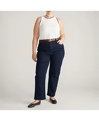 Universal Standard Plus Ella High Rise Straight Leg Jeans