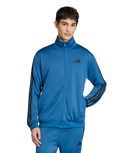 adidas Men's 3 Stripes Tricot Regular Track Top