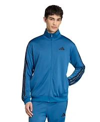 adidas Men's 3 Stripes Tricot Regular Track Top