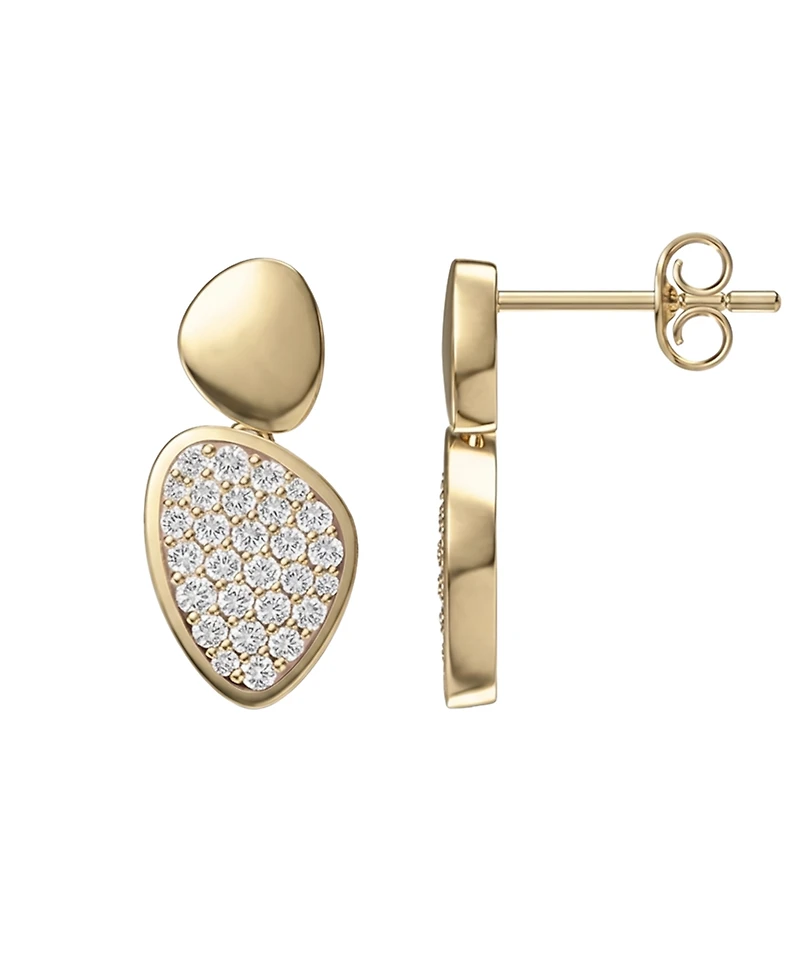 Macy's Lab Grown White Sapphire (5/8 ct. t.w.) Earrings Sterling Silver (Also 14k Gold Over Silver)