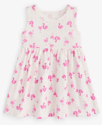 First Impressions Baby Girls' 0M-24M Flamingo-Print Dress, Macy's Exclusive