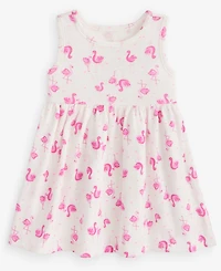 First Impressions Baby Girls' 0M-24M Flamingo-Print Dress, Macy's Exclusive