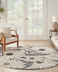 Nourison Home Aloha ALH33 5'3"x5'3" Round Area Rug