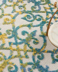 Nourison Home Aloha ALH21 5'3" x Round Outdoor Area Rug