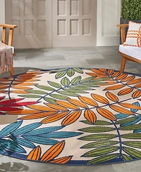 Nourison Home Aloha ALH18 Multi 7'10" Round Rug