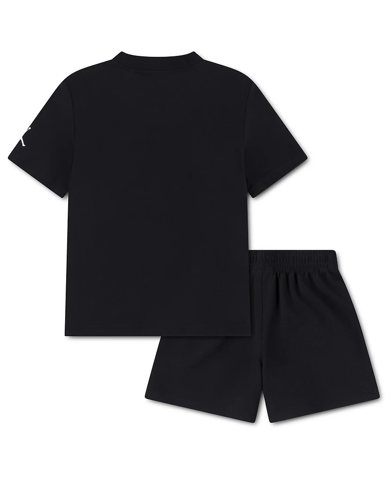 Jordan Boys' Toddler 2T-4T Brooklyn Crewneck T-Shirt and Shorts, 2-Piece Set