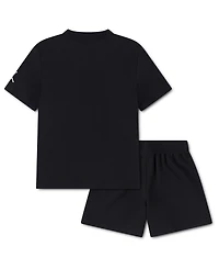 Jordan Boys' Toddler 2T-4T Brooklyn Crewneck T-Shirt and Shorts, 2-Piece Set