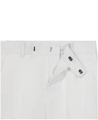 Calvin Klein Boys' 8-20 Tri-Blend Zip Closure Linen Suit Pants