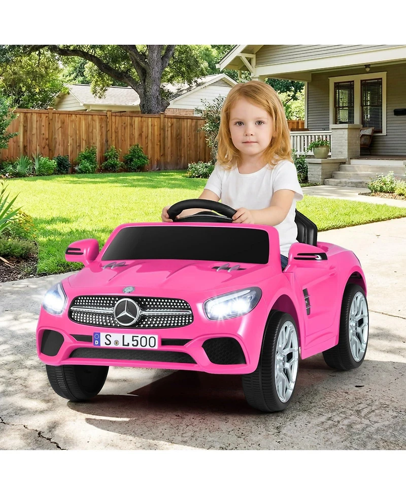 Mecale 12V Kids Ride On Car Licensed Mercedes Benz with Remote and Music