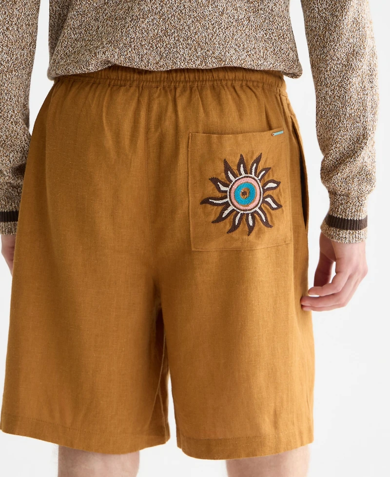Scotch & Soda Men's Embroidered Wide-Fit Bermuda Shorts