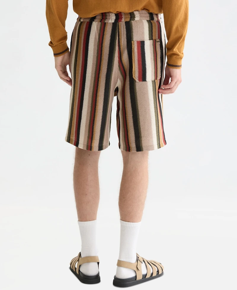 Scotch & Soda Men's Crochet Multi-Color Stripe Bermuda Shorts