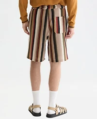 Scotch & Soda Men's Crochet Multi-Color Stripe Bermuda Shorts