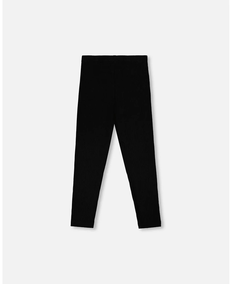 Deux par Baby Girls Full-Length Rib Leggings