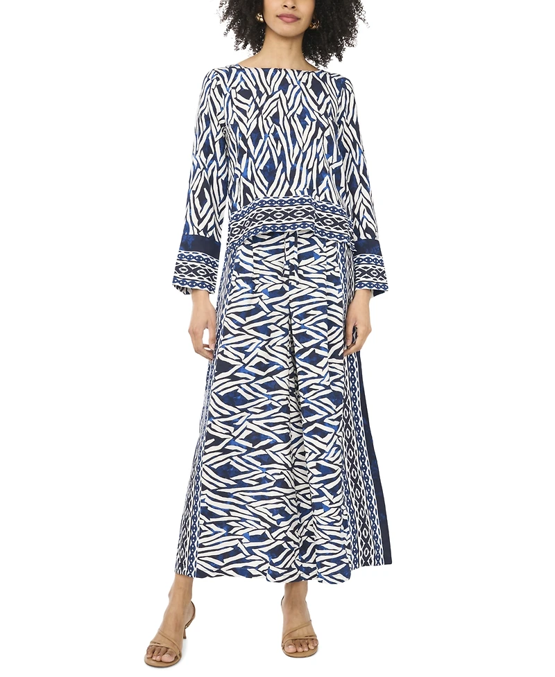 Sam & Jess Women's Boat Neck Woven Top