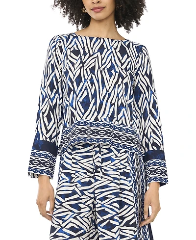 Sam & Jess Women's Boat Neck Woven Top