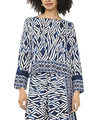 Sam & Jess Women's Boat Neck Woven Top